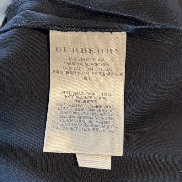 Burberry London Mid-Rise Black Dress Pant Trouser, 10 - Picture 9 of 9